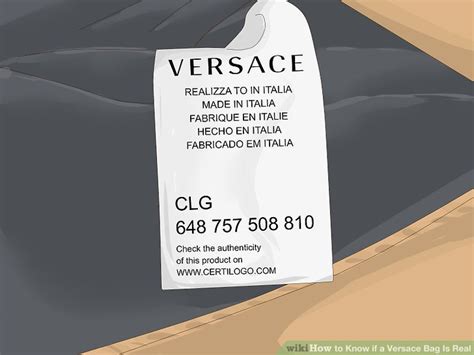 how to know if its real versace|versace authentication check.